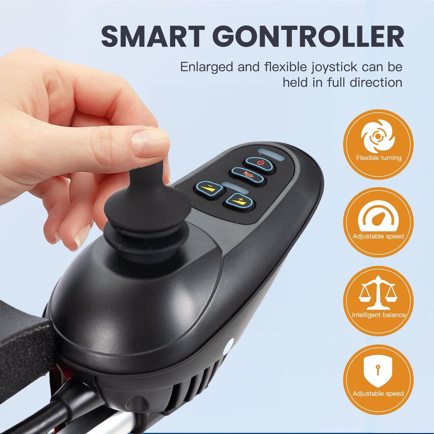 Fold and Travel Electric Wheelchair Lightweight Foldable Electric Wheelchair Mobility Scooter Wheel chair Automated Narrow Design For Adults and Seniors