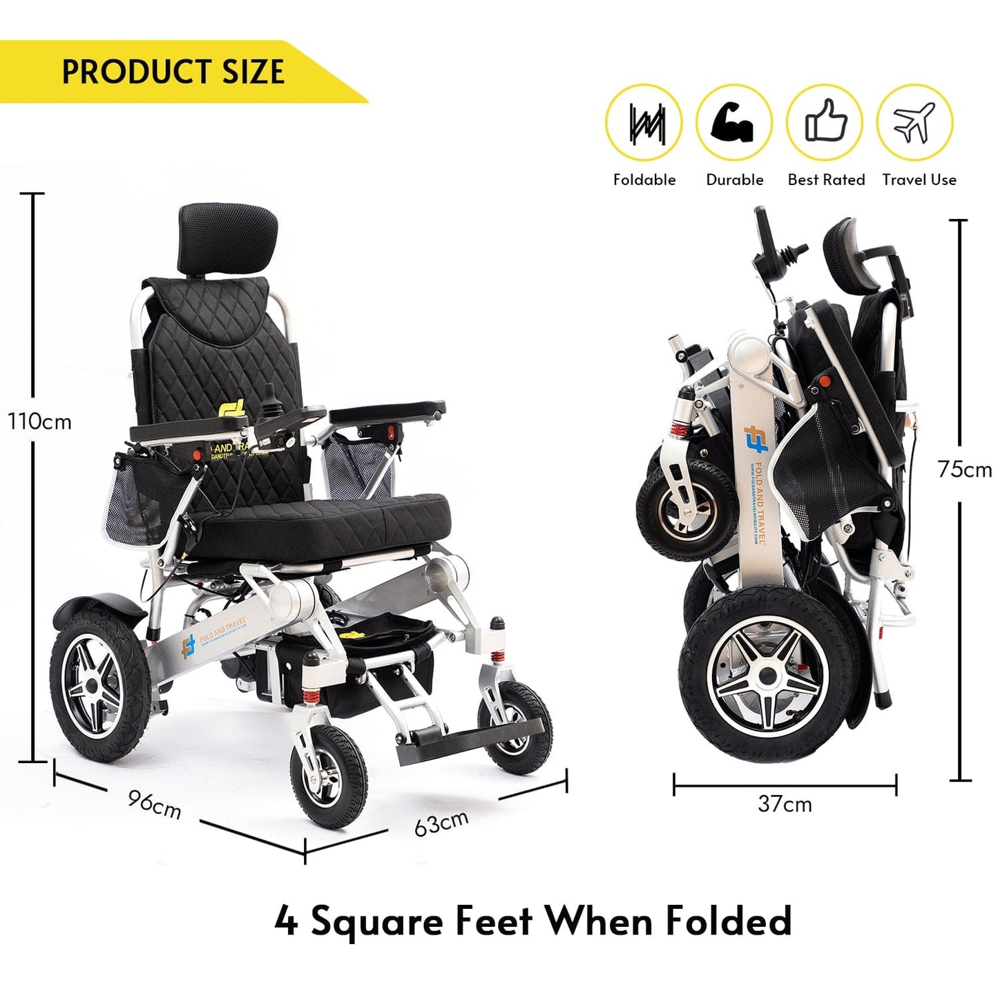 ALT Tag: Electric Wheelchair - Reclining Mobility Aid for Comfort and Support
Keywords: Electric wheelchair, Reclining electric wheelchair