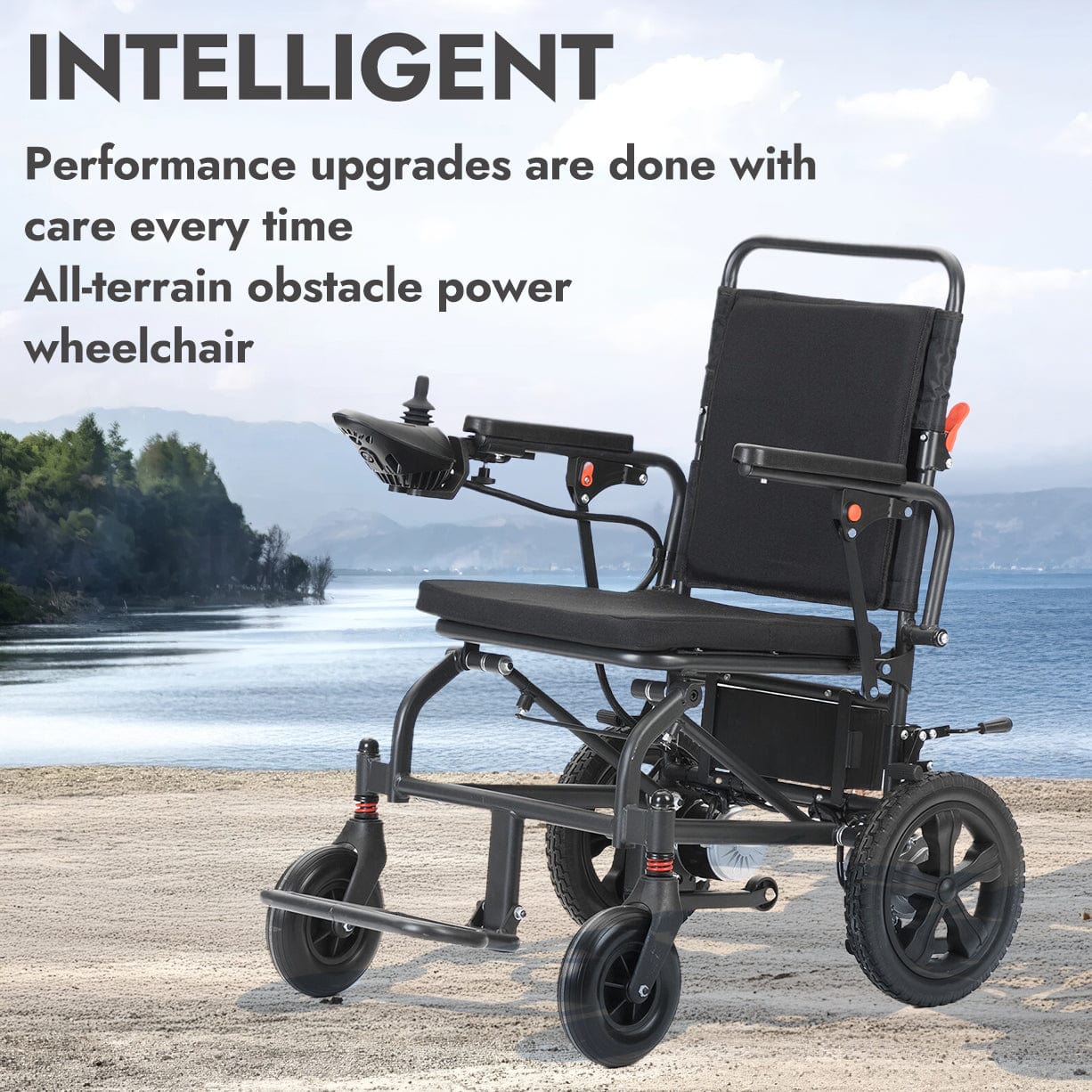 Fold and Travel Electric Wheelchair Lightweight Foldable Electric Wheelchair Mobility Scooter Wheel chair Automated Narrow Design For Adults and Seniors