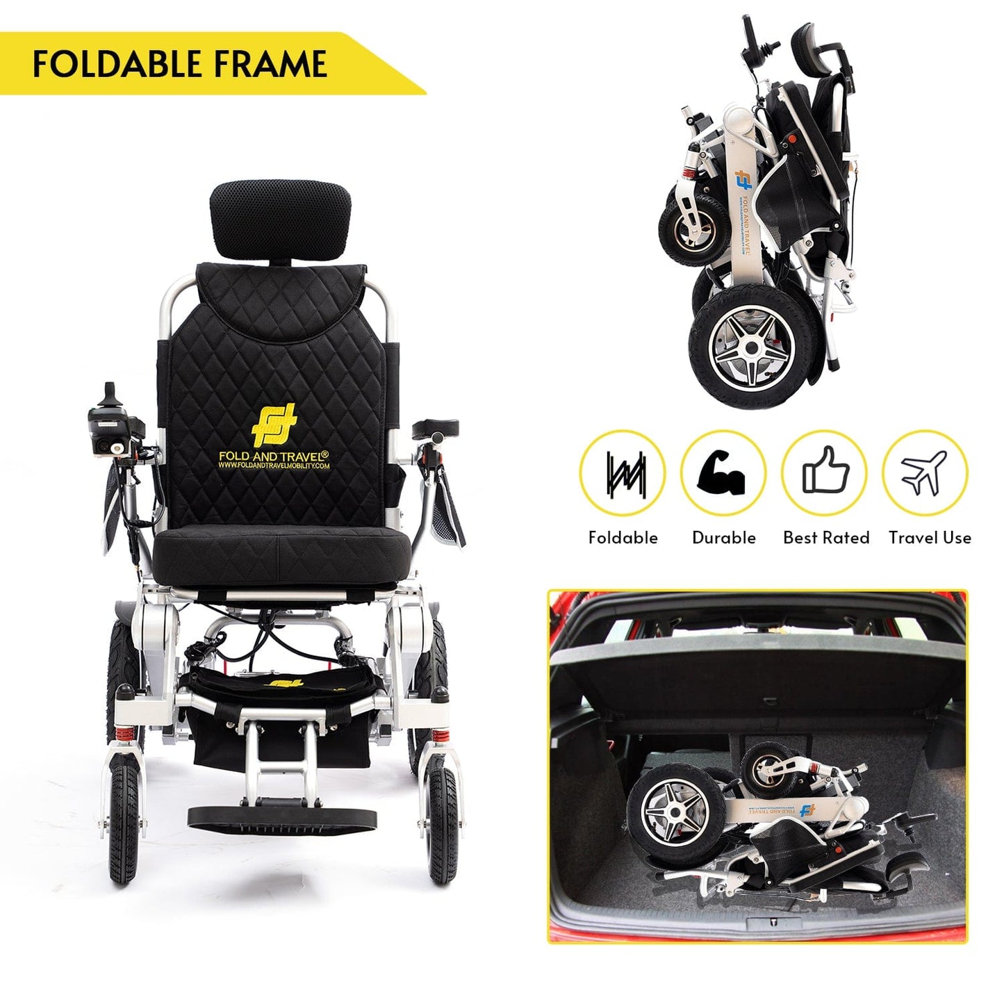ALT Tag: Electric Wheelchair - Reclining Mobility Aid for Comfort and Support
Keywords: Electric wheelchair, Reclining electric wheelchair