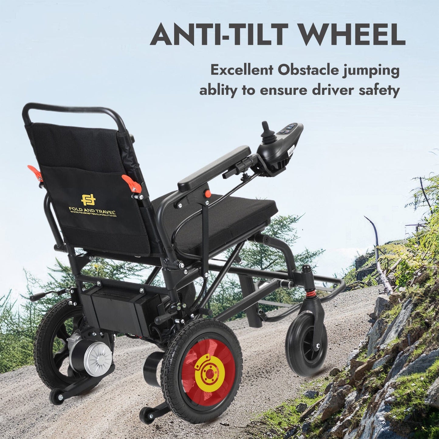 Fold and Travel Electric Wheelchair Lightweight Foldable Electric Wheelchair Mobility Scooter Wheel chair Automated Narrow Design For Adults and Seniors
