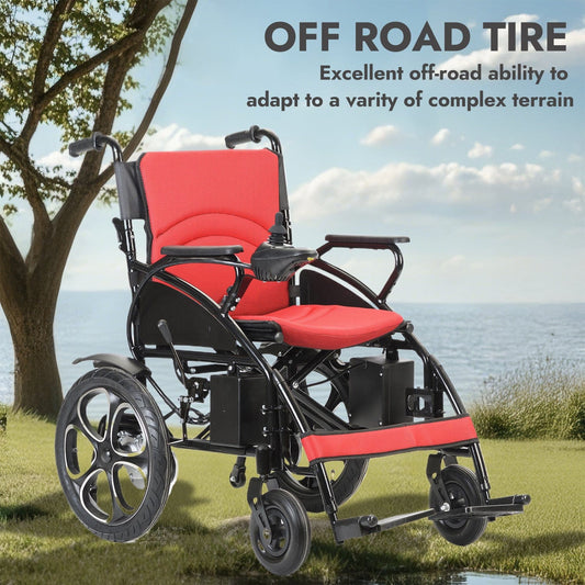 Lightweight Foldable Electric Wheelchair with Lithium Battery
