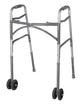 Complete Medical Mobility Products Bariatric Adult Folding Walker w/Wheels, Double Button