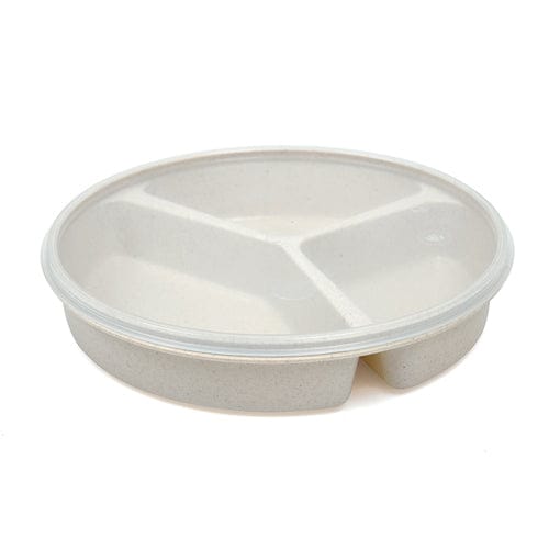 Complete Medical Aids to Daily Living Scoop Dish Partitioned w/Lid Sandstone
