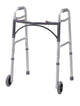 Complete Medical Mobility Products Walker Folding 2-Button Adult Alum w/5" Wheels (Drive),Cs/4