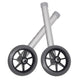 Complete Medical Mobility Products Walker Wheels 5" Fixed With Rear Glide Caps (pair)