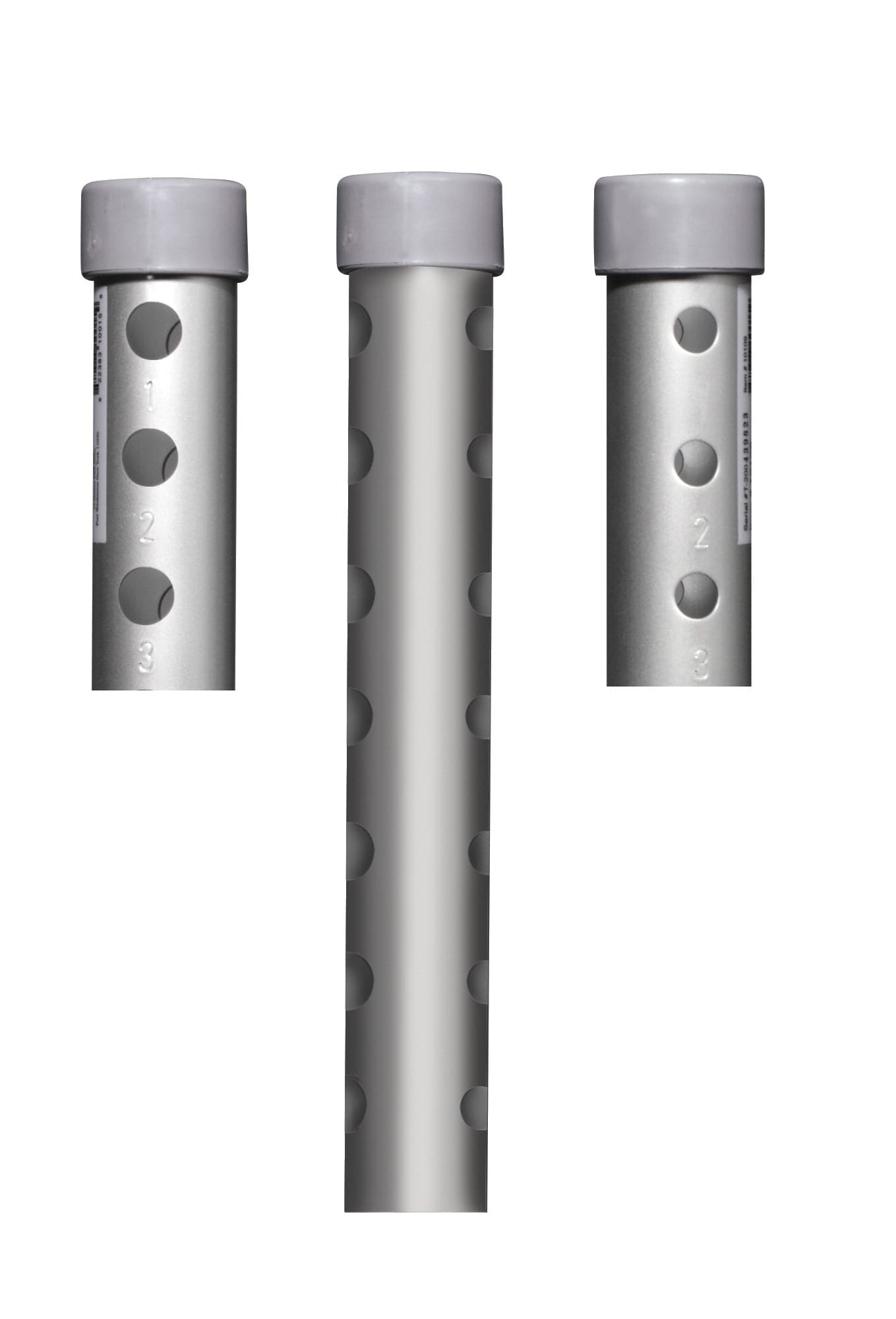 Complete Medical Mobility Products Walker Wheels 5" Fixed With Rear Glide Caps (pair)
