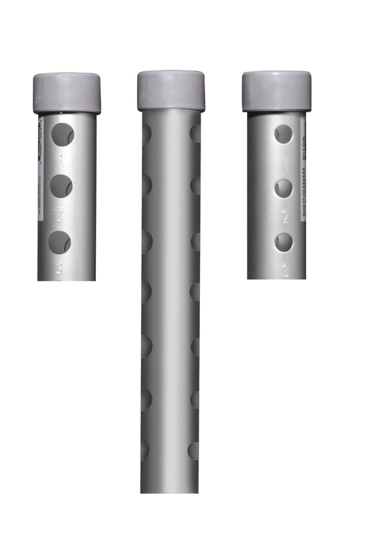 Walker Wheels 5" Fixed With Rear Glide Caps (pair)