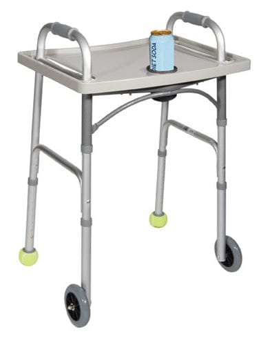Universal Walker Tray with Cup Holder, Grey Drive
