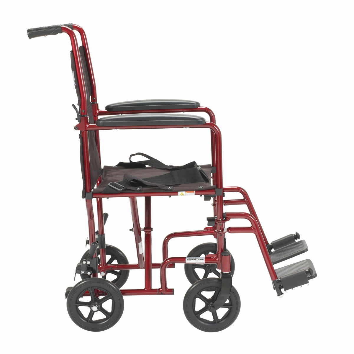 Complete Medical Wheelchairs & Accessories Wheelchair Transport Lightweight Red 19"