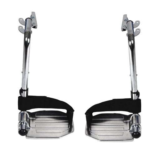 Complete Medical Wheelchairs & Accessories Swing-Away Footrests Only for Wheelchair - Aluminum (pr)