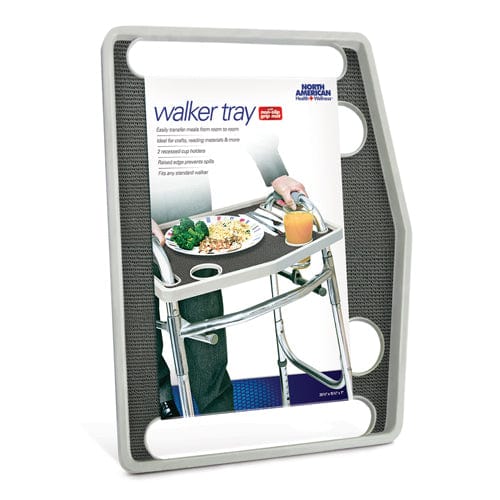 Complete Medical Mobility Products Walker Tray w/ Grip Mat Gray - Gray