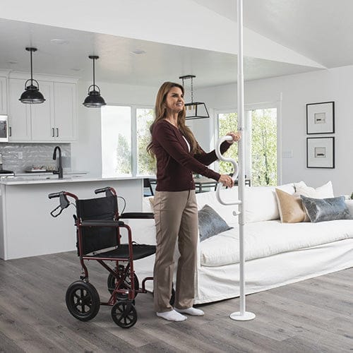 Complete Medical Aids to Daily Living The Wonder Security Pole White
