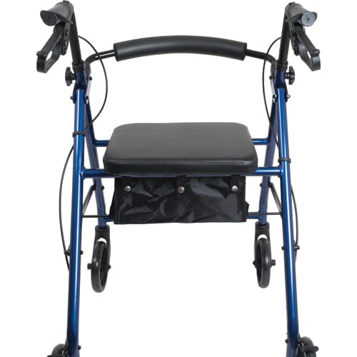 Complete Medical Mobility Products Aluminum Rollator w/Loop Brake Blue, 4-Wheel