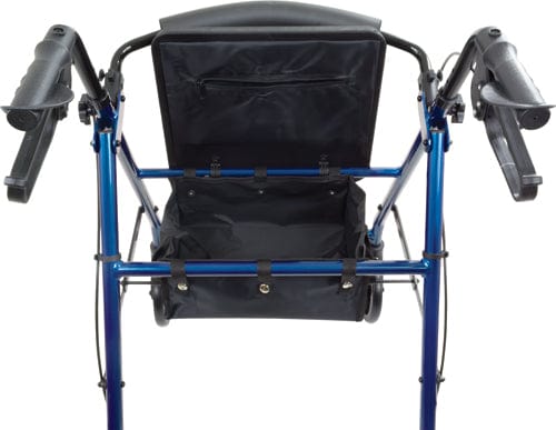 Complete Medical Mobility Products Aluminum Rollator w/Loop Brake Blue, 4-Wheel