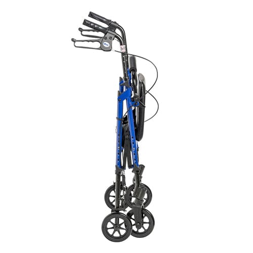 Complete Medical Mobility Products Rollator Aluminum w/Adj. Seat Height Blue