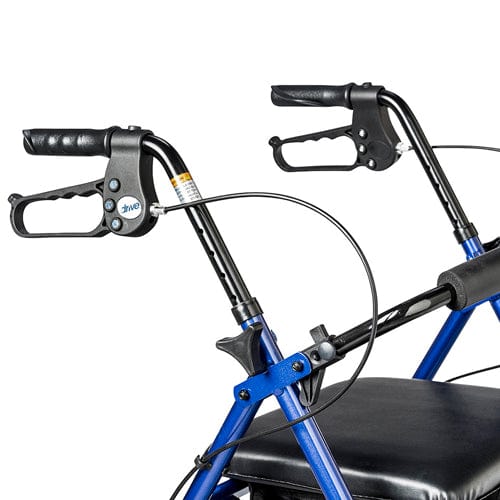 Complete Medical Mobility Products Rollator Aluminum w/Adj. Seat Height Blue