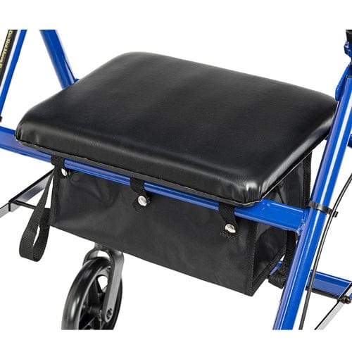 Complete Medical Mobility Products Rollator Aluminum w/Adj. Seat Height Blue