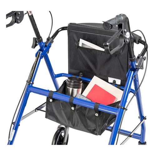 Complete Medical Mobility Products Rollator Aluminum w/Adj. Seat Height Blue