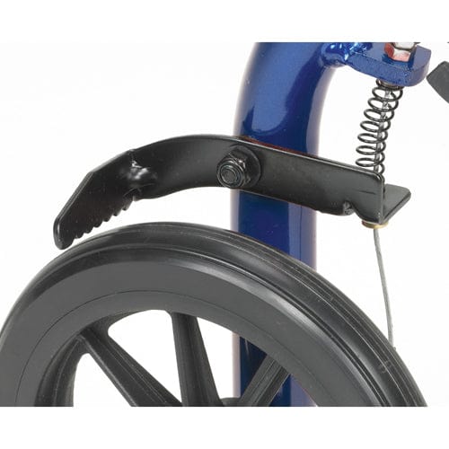 Complete Medical Mobility Products Rollator 4-Wheel with Pouch & Padded Seat Black - Drive