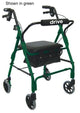Complete Medical Mobility Products Rollator 4-Wheel Pad Seat Blue Pouch-Lever Brakes(LBPSBL)