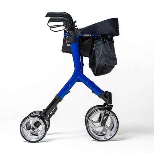 Complete Medical Mobility Products Ascent Euro-Style Rollator Cobalt Blue