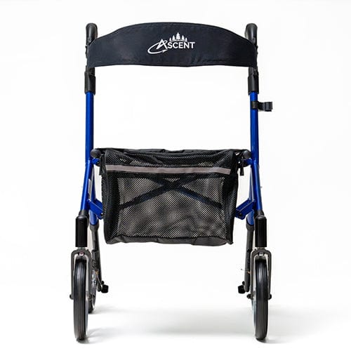 Complete Medical Mobility Products Ascent Euro-Style Rollator Cobalt Blue