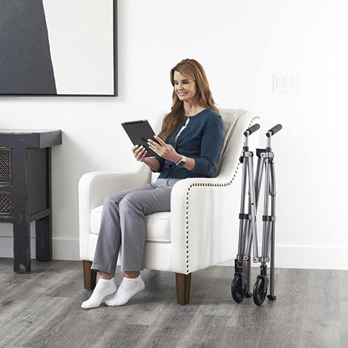 EZ Fold-N-Go Walker Vivid White