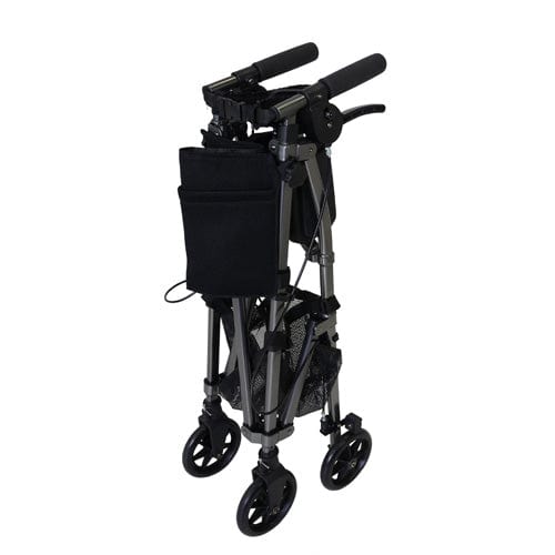 Complete Medical Mobility Products Wonder Rollator Black Walnut, Heavy Duty