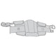 Complete Medical Mobility Products Sit-to-Stand Padded Sling Large-Nylon