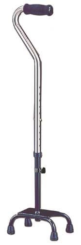 Complete Medical Mobility Products Quad Cane Heavy Duty Small Base 500# Capacity