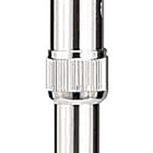 Cane Adj. Round Handle Silver w/Foam Comfort Grip