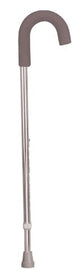 Complete Medical Mobility Products Cane Adj. Round Handle Silver w/Foam Comfort Grip