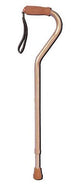 Complete Medical Mobility Products Deluxe Adjustable Cane Offset W/Wrist Strap-Bronze