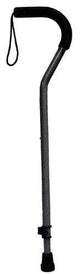 Complete Medical Mobility Products Cane w/ Tab-Loc Silencer Offset Handle Black