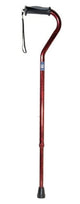 Complete Medical Mobility Products Offset Cane Alum w/Gel Grip Black
