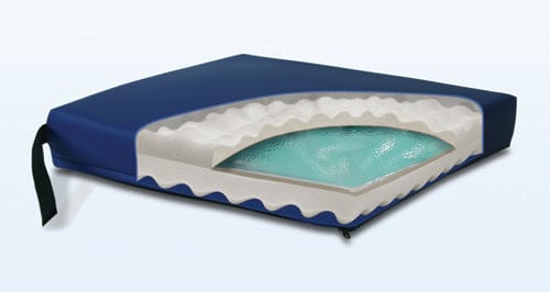 Complete Medical Wheelchairs & Accessories Gel Convoluted Foam Cushion 18" x 16" x 3" Navy