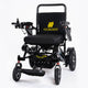 Fold and Travel Electric Wheelchair Black Frame, Black Seat Premium Lightweight Folding Electric Wheelchair Fold And Travel Powered Mobility Scooter Automated Wheel Chair For Adults and Seniors