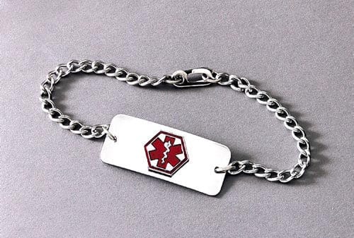 Complete Medical Aids to Daily Living Medical Identification Jewelry-Bracelet- Heart