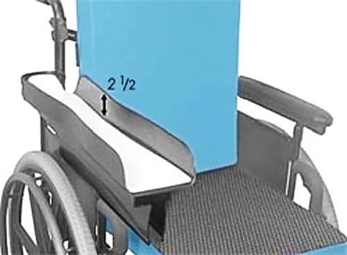 Complete Medical Wheelchairs & Accessories Arm Trough, Reversible w/Adj Height Bracket