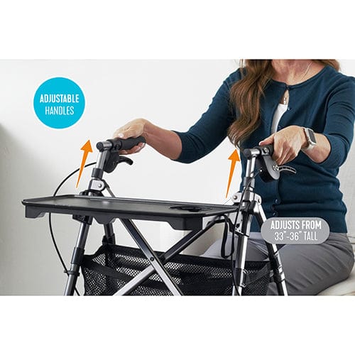 Complete Medical Mobility Products Wonder Indoor Rollator with Tray
