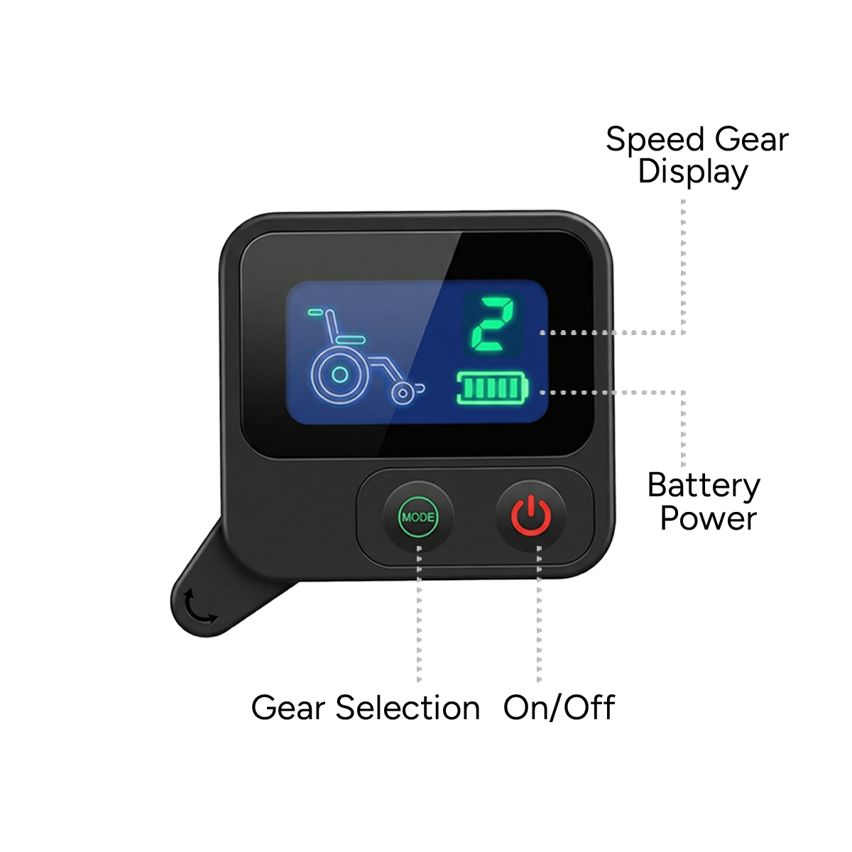 Fold & Travel Mobility Accessories Controller for Q5 Electric Wheelchair