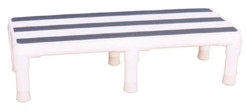 Complete Medical Aids to Daily Living Step Stool, MRI, Single Step PVC,38"W x 12"D x 6.5"H