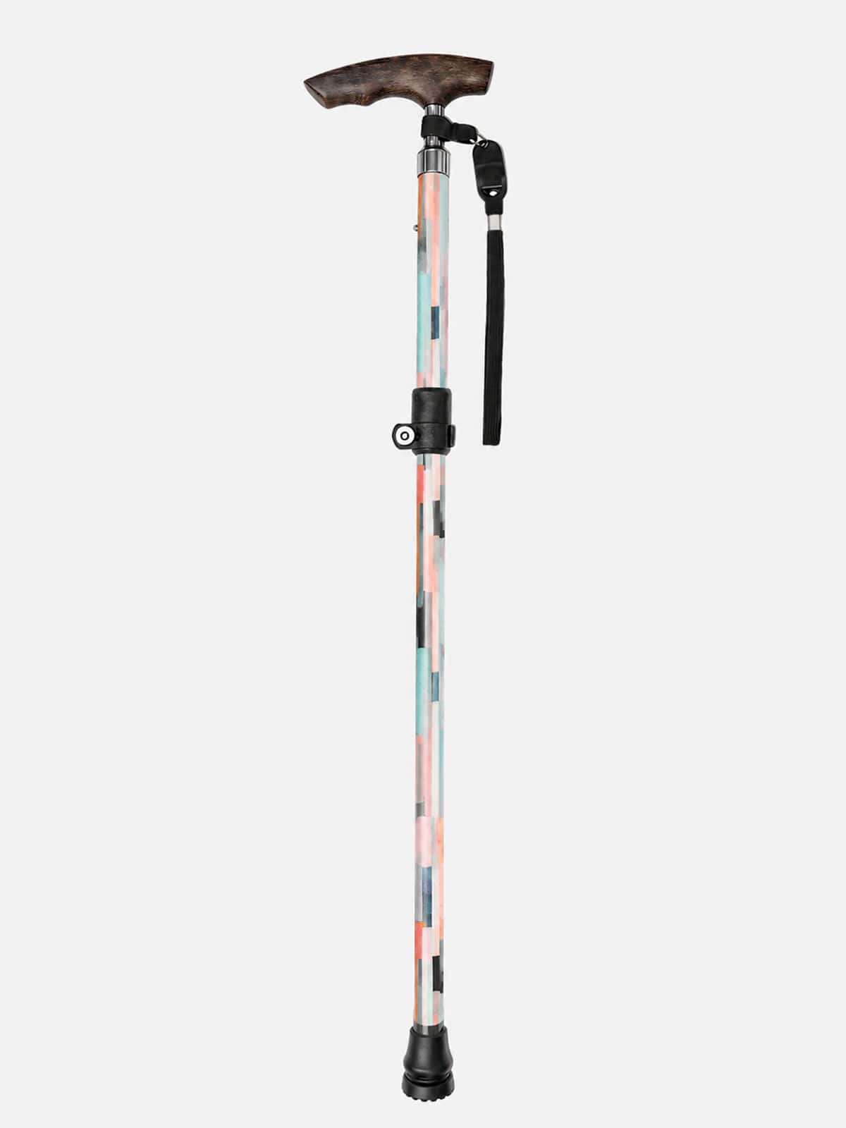 Fold & Travel Mobility Patterned Aluminum Cane – Lightweight Walking Cane | – Model A1
