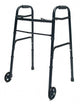 Complete Medical Mobility Products Walker, Adult w/5" Wheels Folding, Black, Case of 2