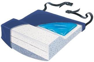 Complete Medical Wheelchairs & Accessories Anti-Thrust, Gel-Foam Cushion Soft Base, 18"(W) x 16"(D)