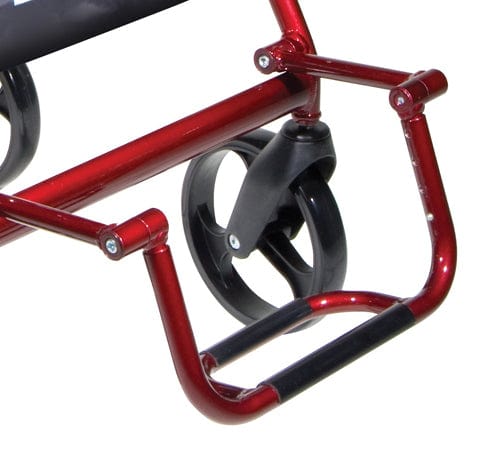 Complete Medical Mobility Products Duet Rollator/Transport Chair Burgundy