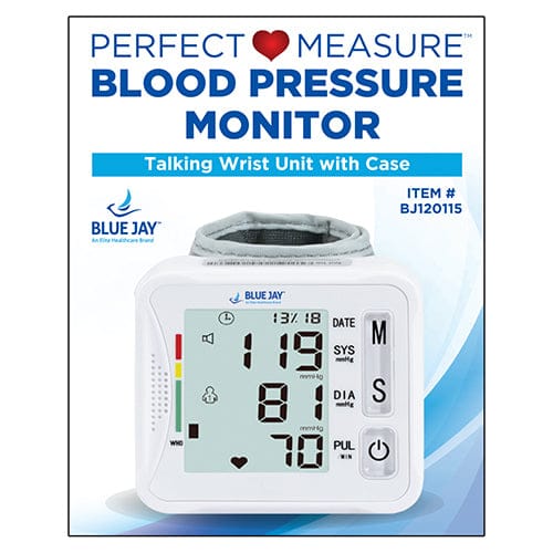 Complete Medical Blood Pressure Wrist Blood Pressure Unit with Case, Blue Jay Brand