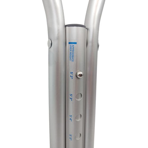 Complete Medical Mobility Products WALK WITH ME Aluminum Adj Crutches - Adult, Cs/8pr