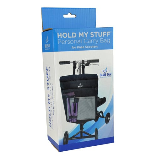 Complete Medical Mobility Products HOLD MY STUFF Personal Carry Bag for Knee Scooters Blue Jay